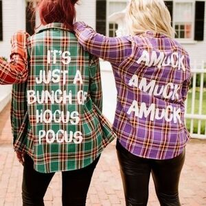 Hocus Pocus Flannel Shirt for Adults by Cakeworthy – Sarah Size XL